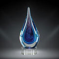 Blue Water Glass Art