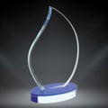 Cardiff Flame Crystal with Blue Accent