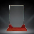 Heathrow Glass with Rosewood Base