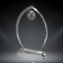 Oval Golf Crystal